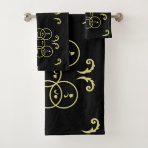 Cercles noirs d'or