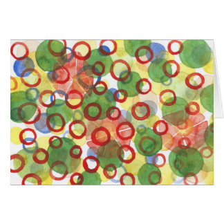 Cercles pour aquarelle rouges et verts