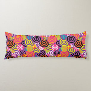cercles psychédéliques coussin du corps