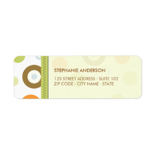 Cercles rétro étiquettes amusants