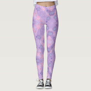 Cercles Sphères Lavande bleu rose Leggings