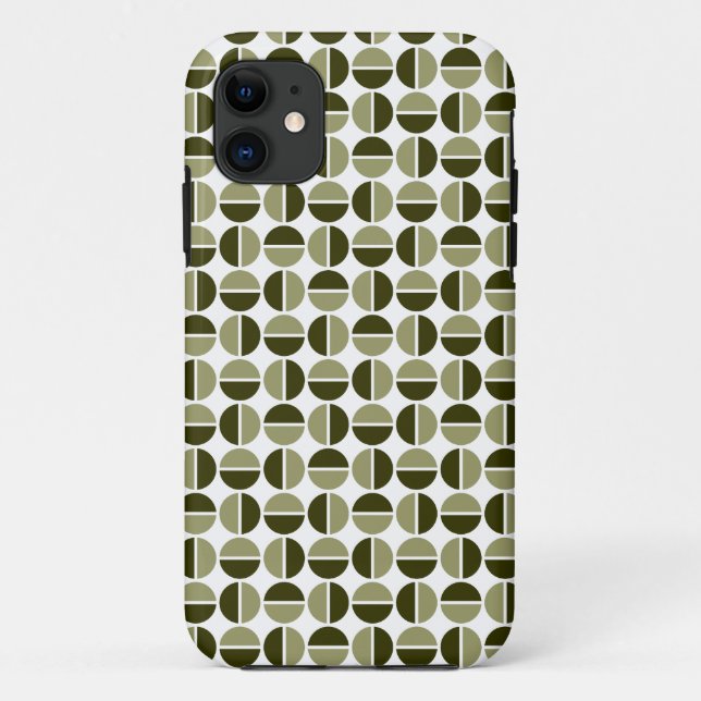 Cercles tournants - Khaki et olive foncé Coque d'i (Dos)