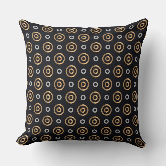 Cercles vintages coussin (Recto)