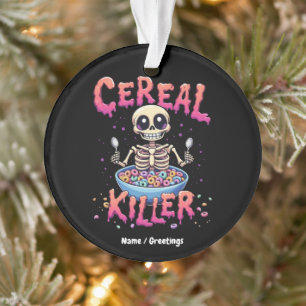 Cereal Killer Breakfast Funky Cereal Bowl Skeleton