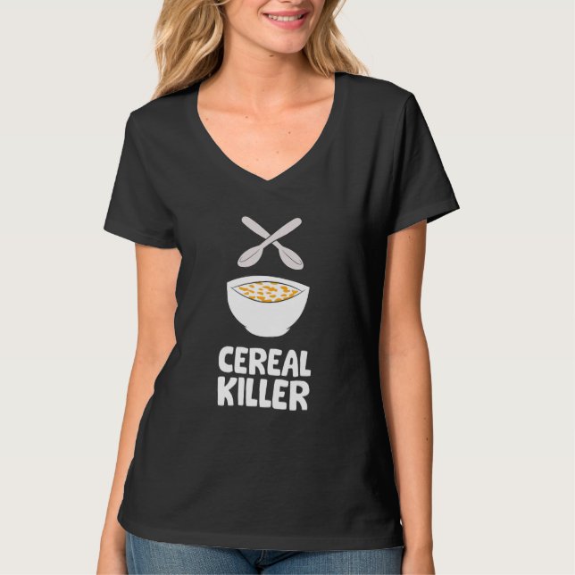 Cereal Killer Frühstück Cornflakes Cereal T-Shirt (Vorderseite)