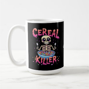 Cereal Killer Frühstück Funny Cereal Bowl Skelett Kaffeetasse