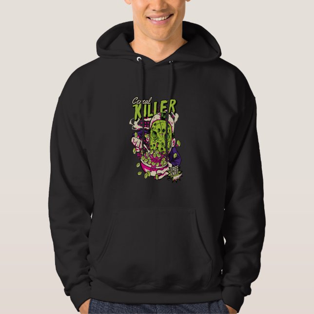 Cereal Killer Funny Horror Hoodie (Vorderseite)