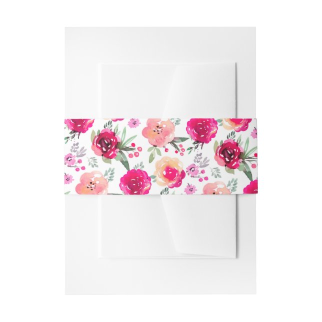 Cerealienflorale Muster Bauchband Einladungsbanderole (Vorderseite Beispiel)