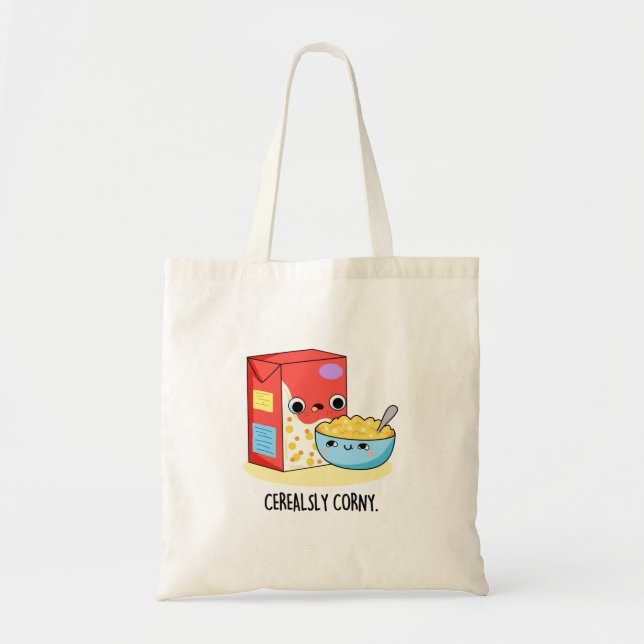 Cerealsly Corny Funny Milk Cereal Puff Tragetasche (Vorne)