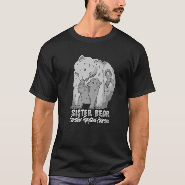 Cerebellar Hypoplasia Kinderbewusstsein Mama Bear  T-Shirt (Vorderseite)