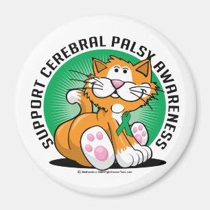 Cerebral Palsy Cat Magnet