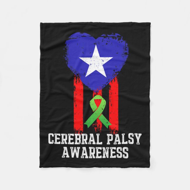 Cerebral Palsy Cp Awareness Hardwork Us Warrior Su Fleecedecke (Vorderseite)