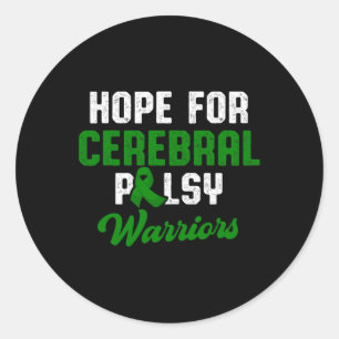 Cerebral Palsy Cp Awareness Hope Warrior Survivor Runder Aufkleber