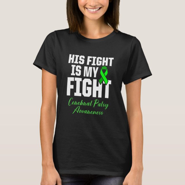 Cerebral Palsy CP Bewusstsein seines Kriegers Über T-Shirt (Vorderseite)