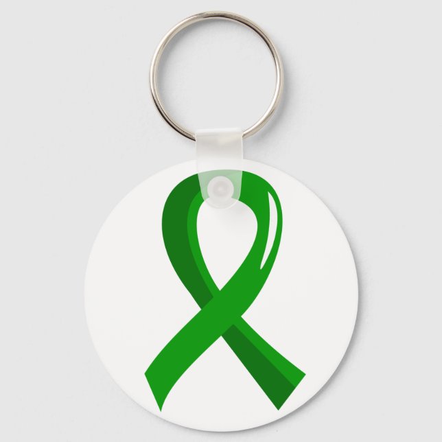 Cerebral Palsy Green Ribbon 3 Schlüsselanhänger (Vorderseite)
