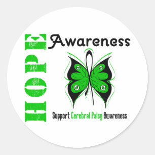 Cerebral Palsy Hope Awareness Runder Aufkleber