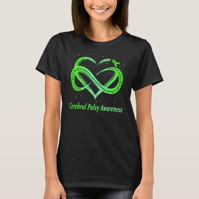 Cerebral Palsy Warrior Cp Bewusstsein T-Shirt (Vorderseite)
