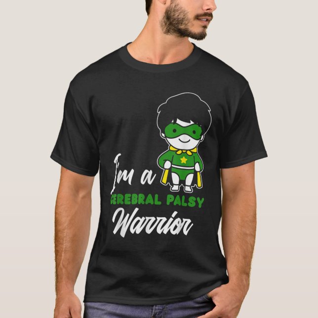 Cerebral Palsy Warrior Cp Hero Cerebral Palsy Awar T-Shirt (Vorderseite)