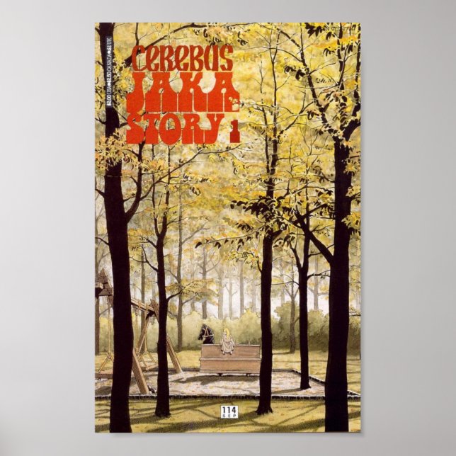 Cerebus, Ausgabe #114, Druck Poster (Vorne)