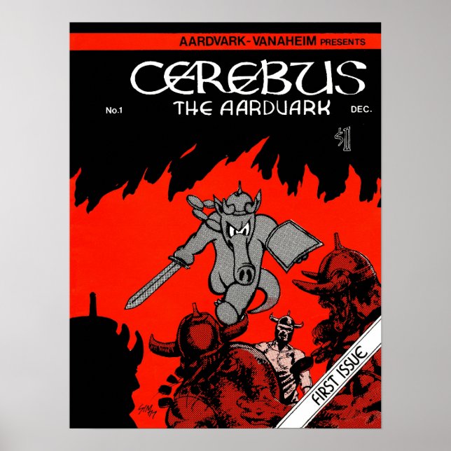 Cerebus Numéro 1 - impression de couverture (Devant)