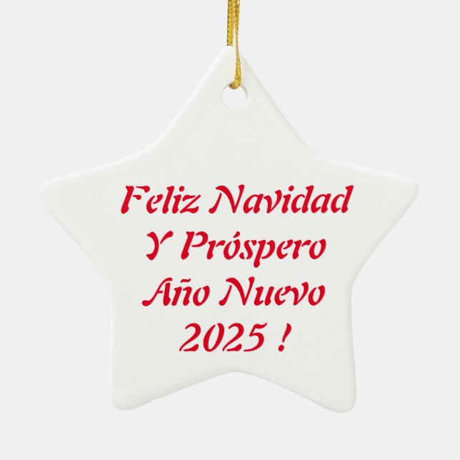 Ceremonia de Cerezo de Navidad Adorno Ceramic Orna Keramik Ornament (Hinten)