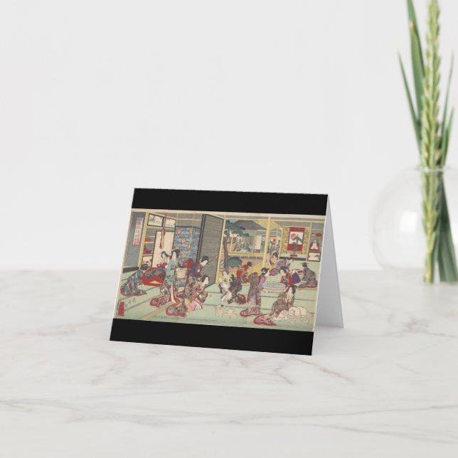 Cérémonie japonaise de naissance - carte pour (Devant)