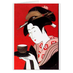 Cérémonie japonaise du thé de dame Art Imprimer
