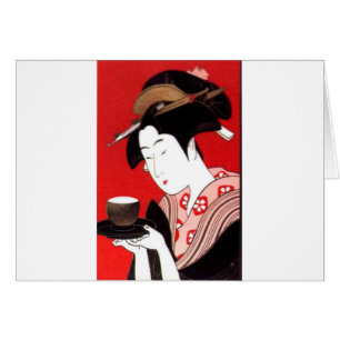 Cérémonie japonaise du thé de dame Art Imprimer
