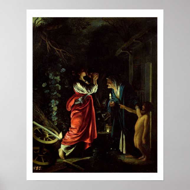Ceres und Stellio (Kupferöl) Poster (Vorne)