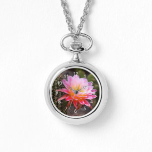 Cereus in Pink Cactus Bloom Armbanduhr