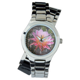Cereus in Pink Cactus Bloom Armbanduhr