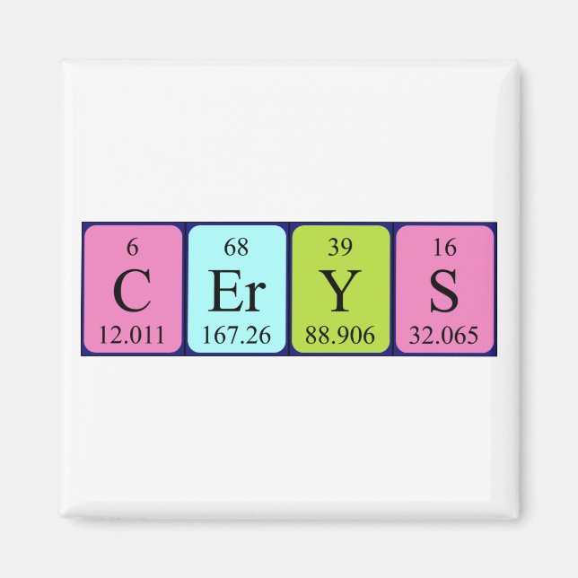 Cereys Periodenmagnet Magnet (Vorne)