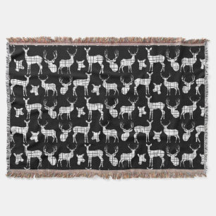 Cerf blanc sur la couverture à jeton noir