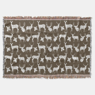 Cerf blanc sur la couverture Brown