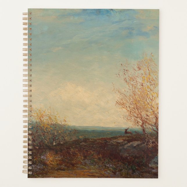 Cerf Dans La Forêt De Fontainebleau Félix Ziem Planer (Vorderseite)