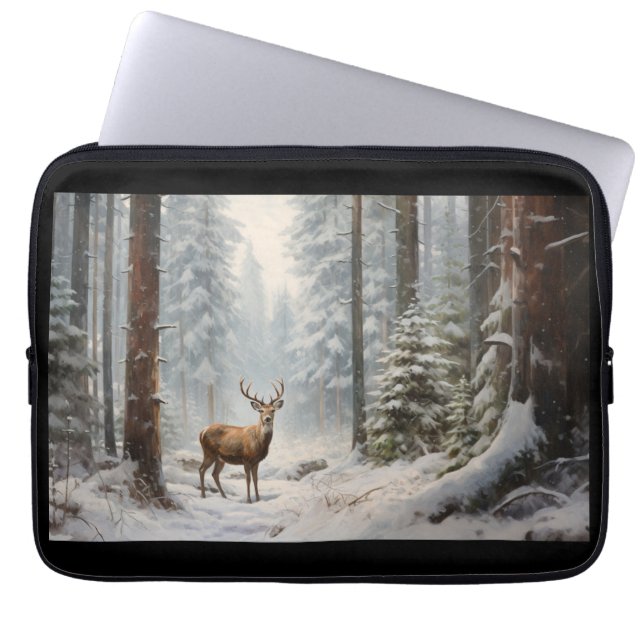 Cerf dans sac électronique d'hiver (Devant)