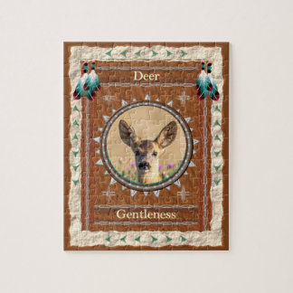 Cerf - Douceur - Puzzle avec boîte à cadeaux