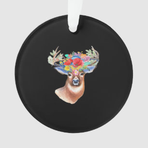 Cerf Oh Moderne Ornement en Acrylique de Style Art