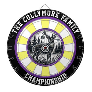 Cerf taché dans le cercle cible