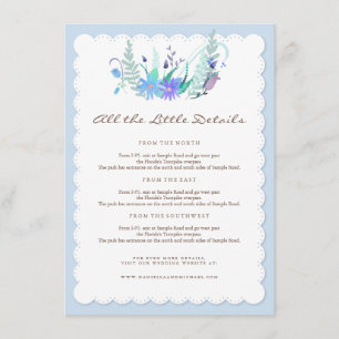 Cerfs communs dans la carte d'insertion de mariage