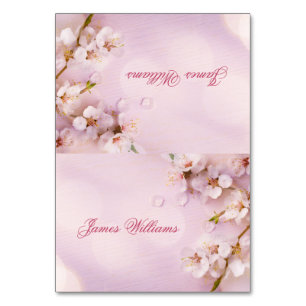 Cerise Blossom Élégant Mariage Cartes de lieu