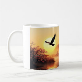 Cerise Fleur Sunset Aigle Café Mug
