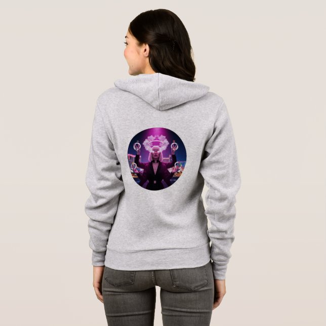 Cerise Jackpot Vegas Sweat - shirt à capuche 🍒 🎰 (Dos entier)