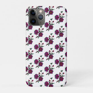 Cerise Pink Floral iPhone 11 Pro Coque
