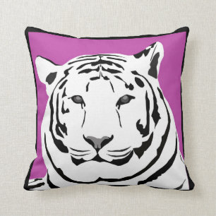 Cerise rosa Tiger-Wurfs-Kissen Kissen