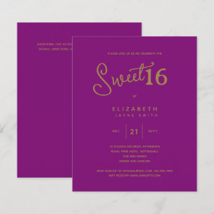 Cerise SWEET 16 Modernes elegantes Budget Geburtst
