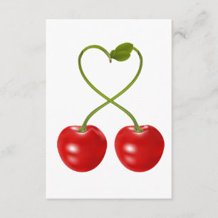 Cerises avec des tiges Invitations