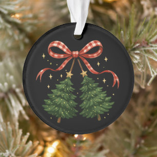 Cerises Coquettes Arbre de Noël Carreaux Nœud Hive
