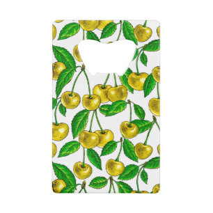 Cerises jaunes sur blanc