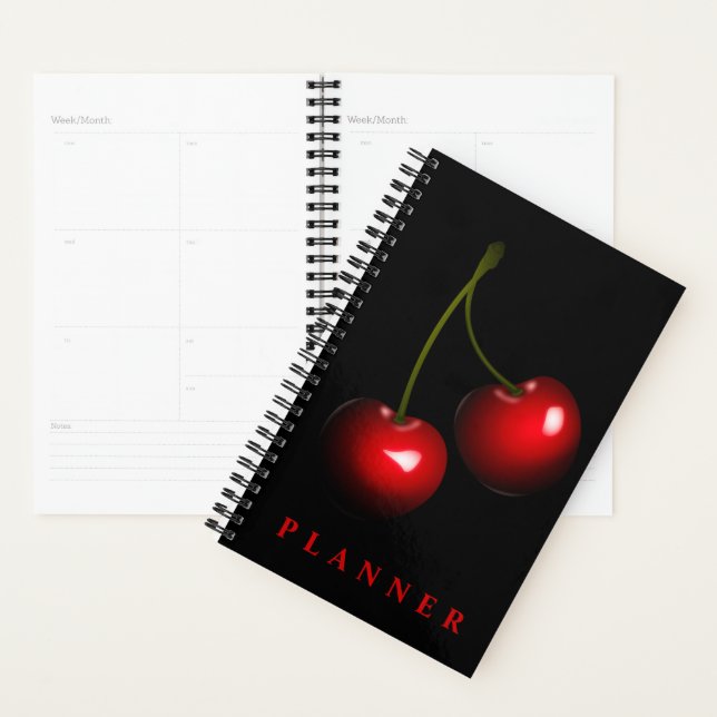 Cerises rouges foncées - Choisissez votre couleur (Devant avec enveloppe)
